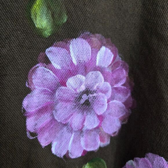 By Taylor American Original American Hand Painted L/XL Shacket Vtg Grunge Boho - Picture 4 of 15